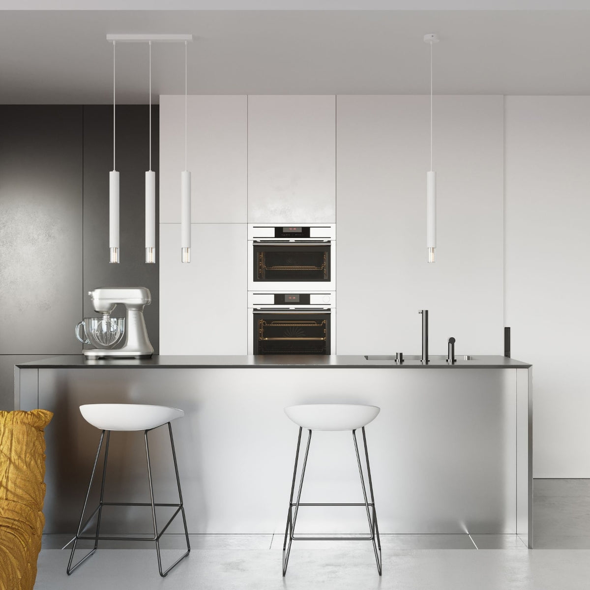 Pendant lamp WEZYR 1 white