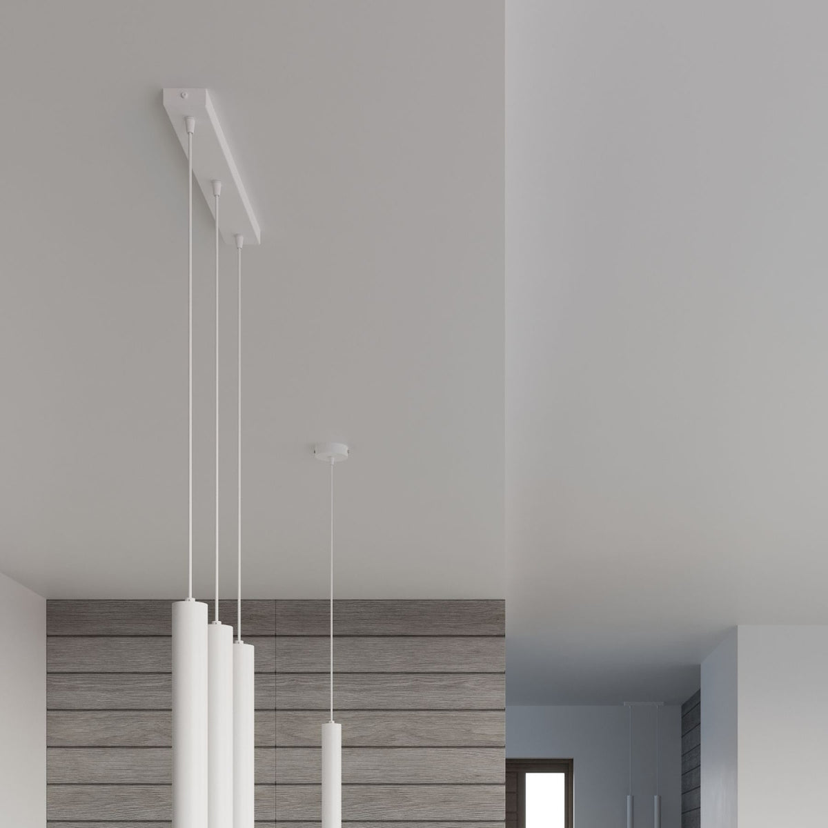 Pendant lamp WEZYR 1 white