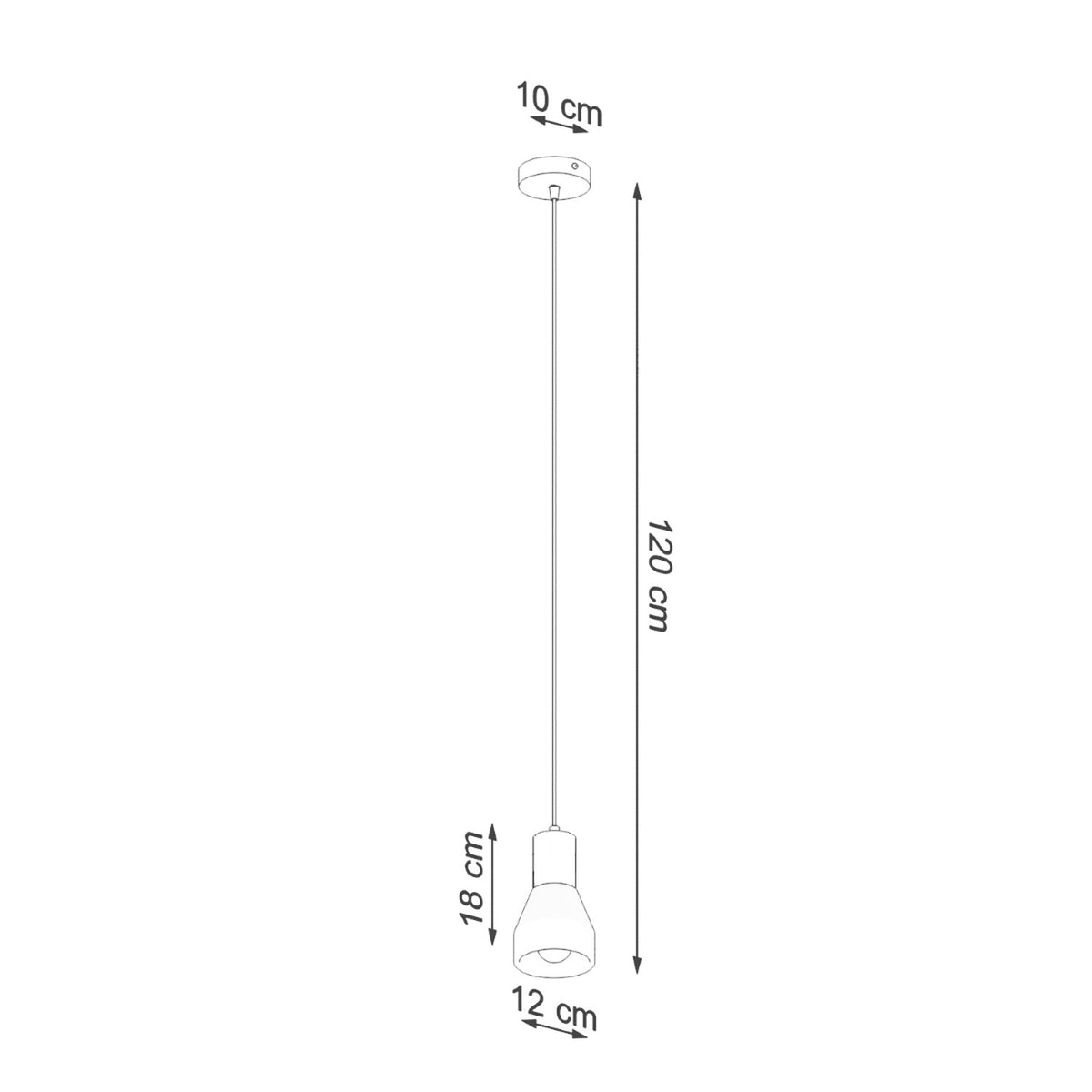 Pendant lamp QUBIC grey