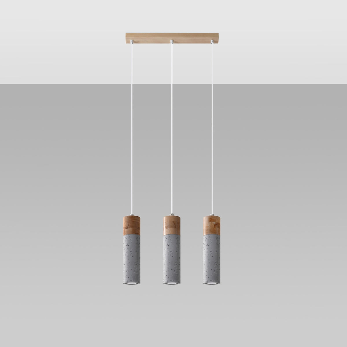 Pendant lamp ZANE 3 grey