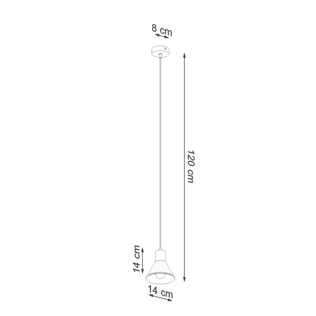 Pendant lamp TALEJA 1 white [E27]