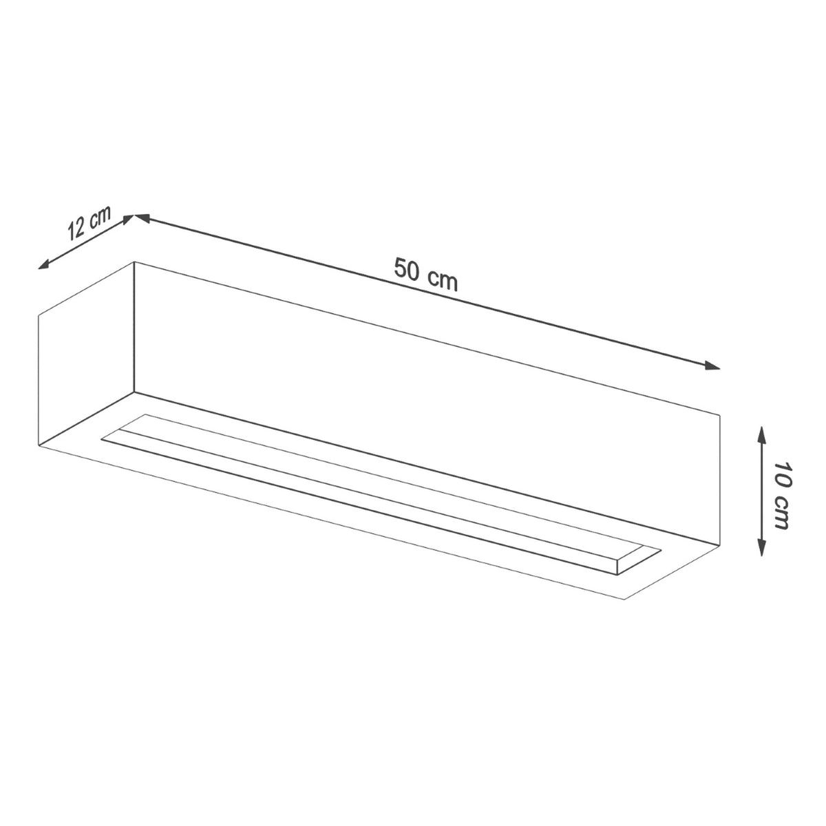 Wall lamp VEGA 50 concrete