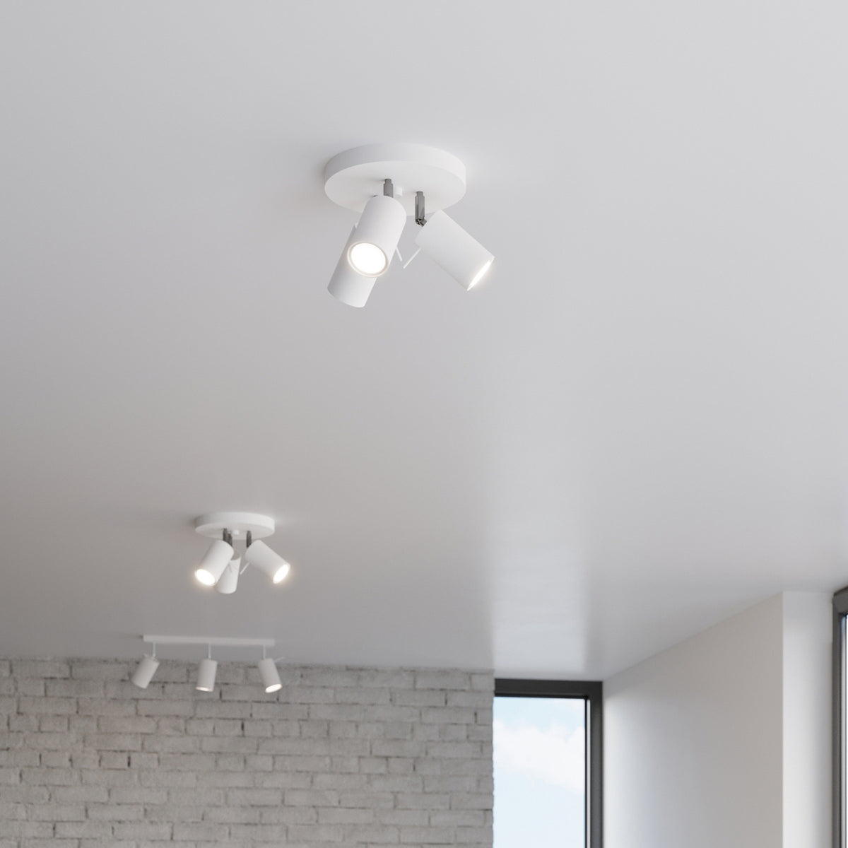 Ceiling lamp RING 3P white