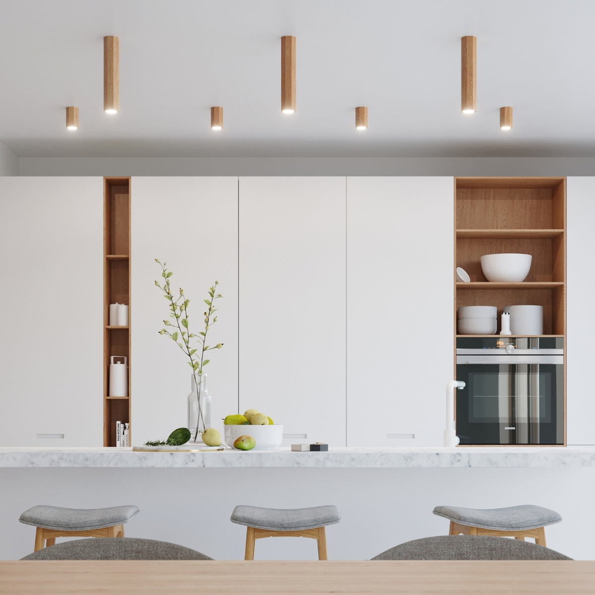Ceiling lamp ZEKE 2 oak