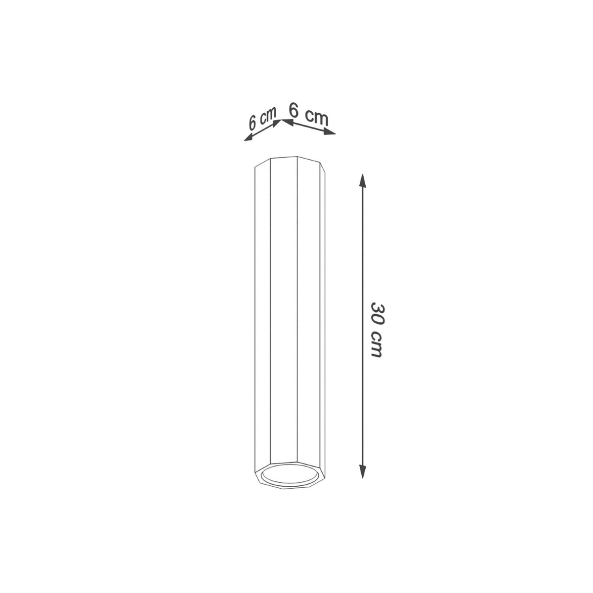 Ceiling lamp ZEKE 30 oak