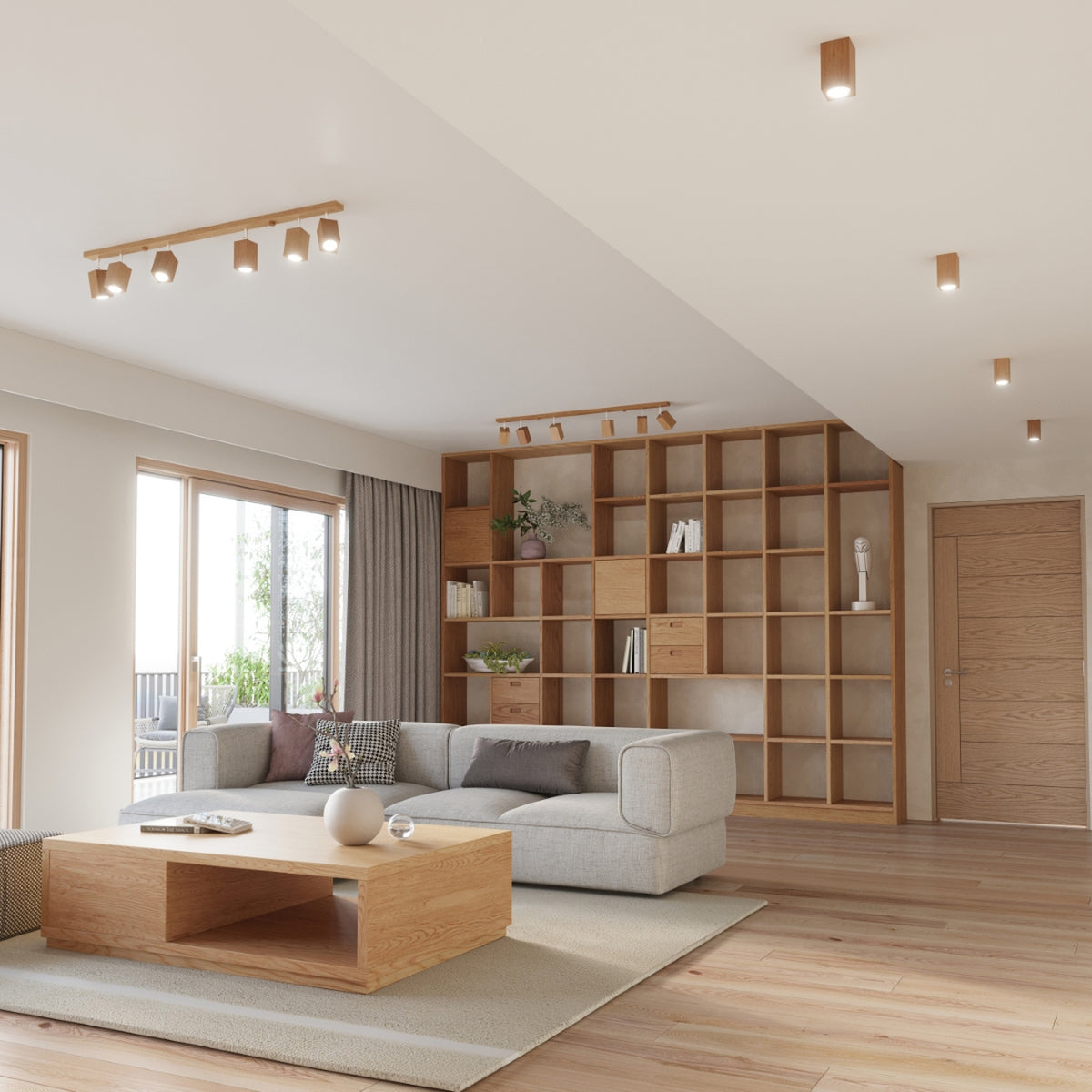Ceiling lamp KEKE 2 oak