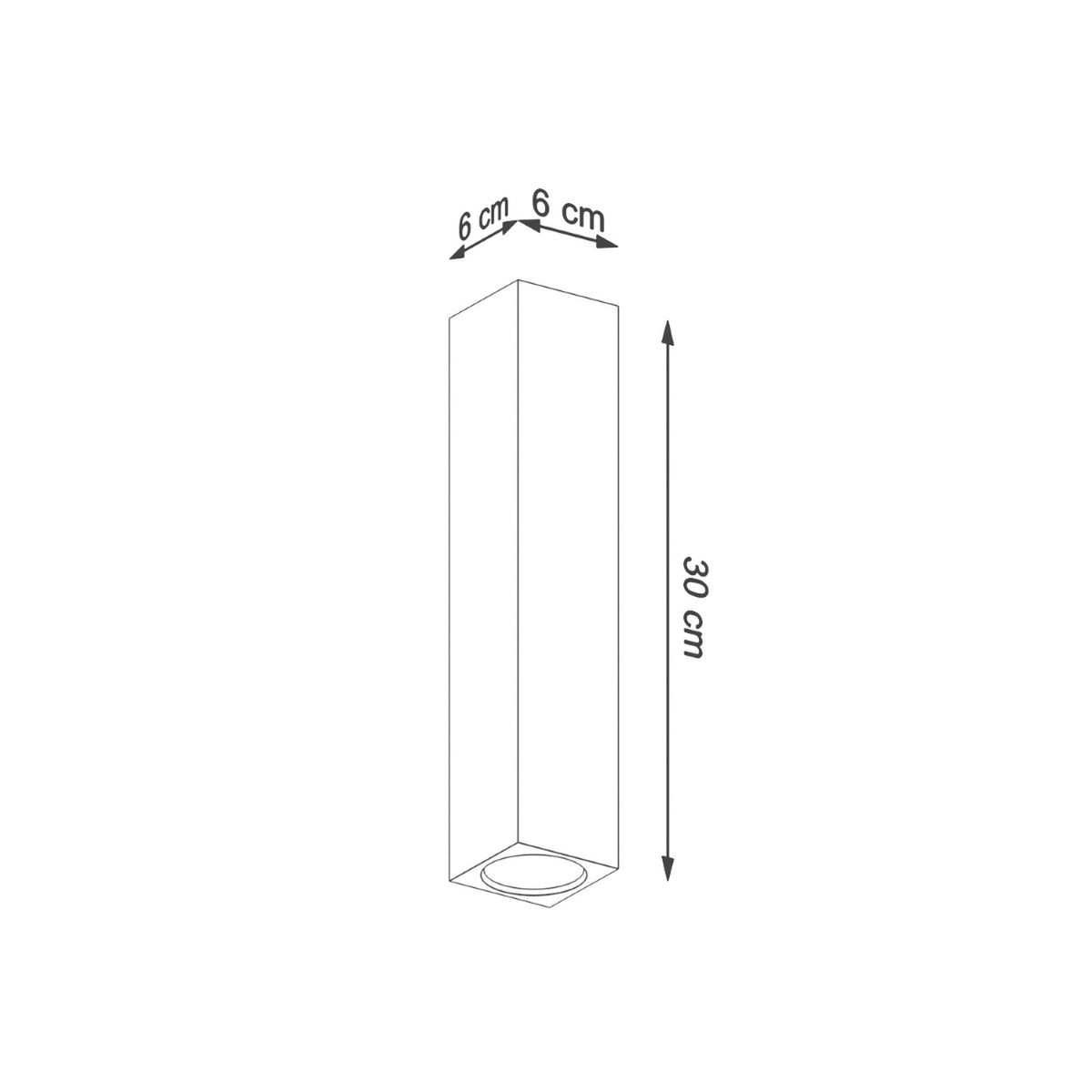 Ceiling lamp KEKE 30 oak