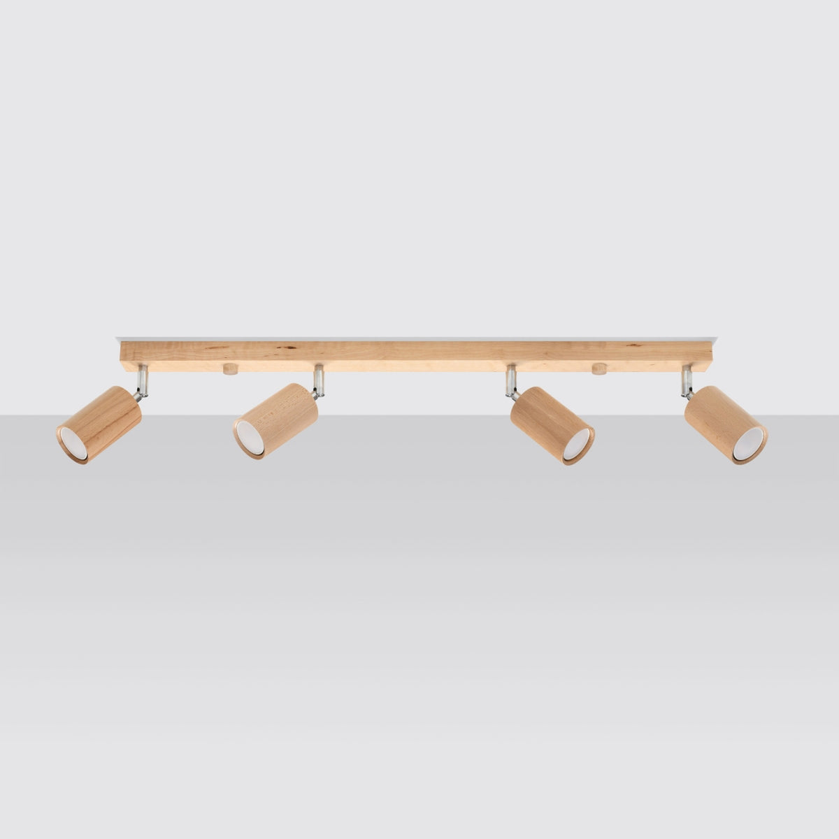 Ceiling lamp BERG 4 natural wood