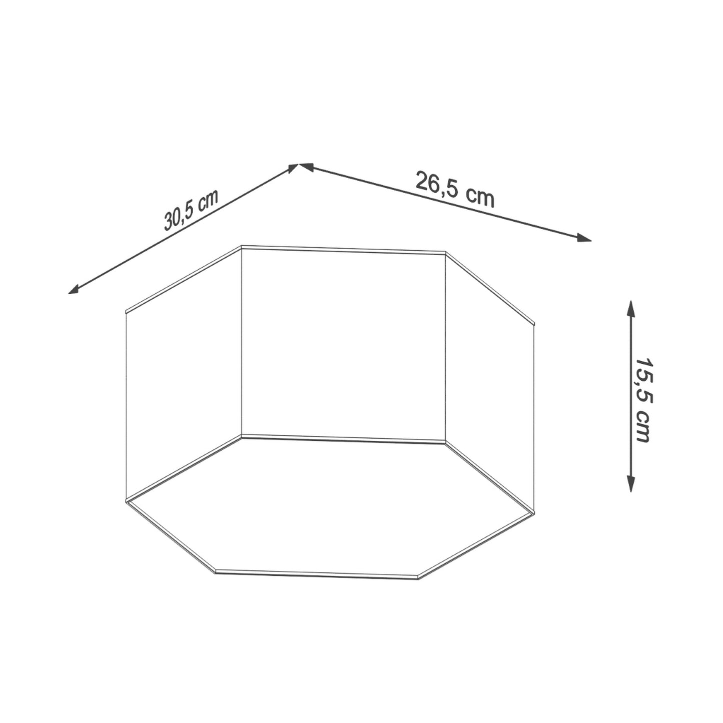 Ceiling lamp SUNDE 15 white