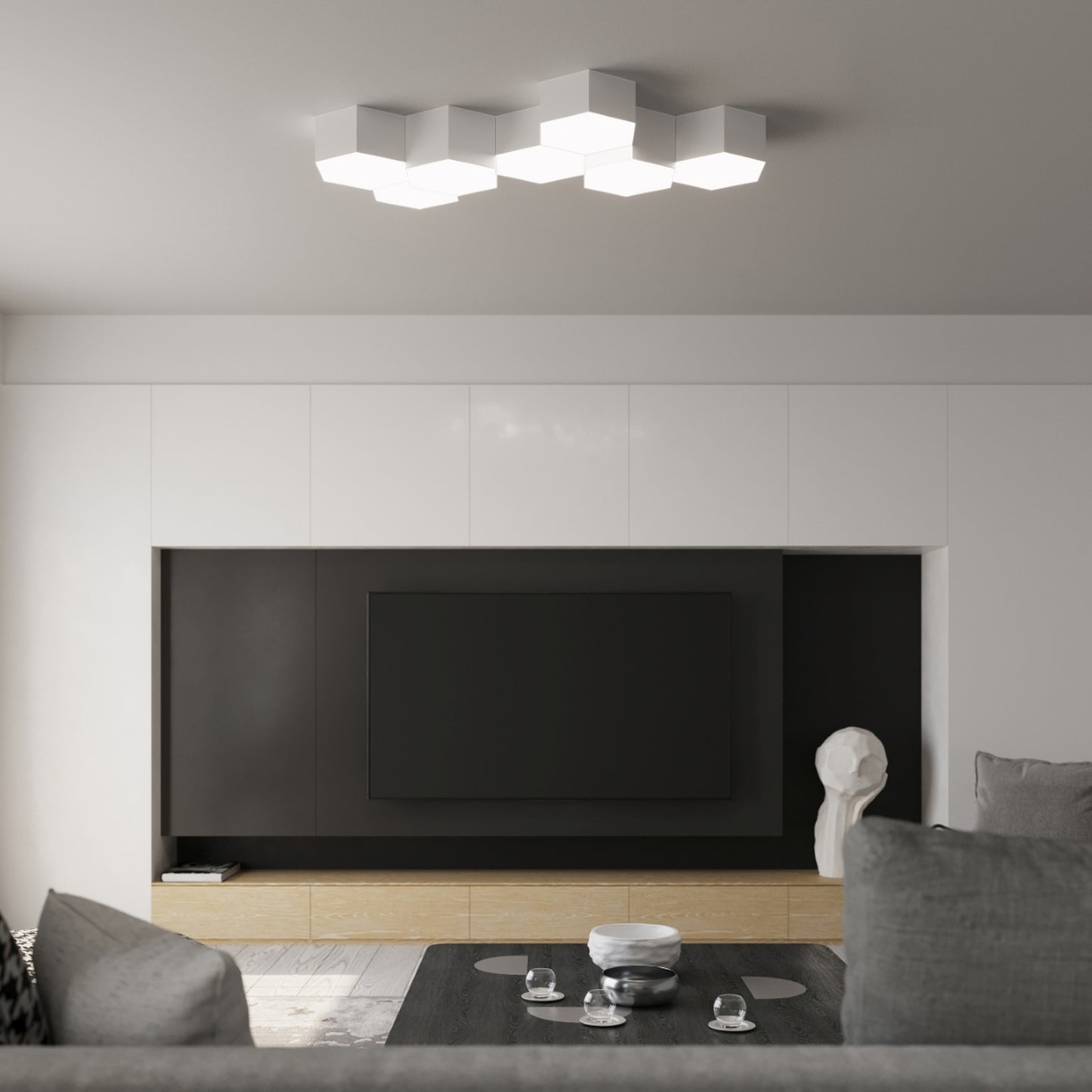 Ceiling lamp SUNDE 15 white