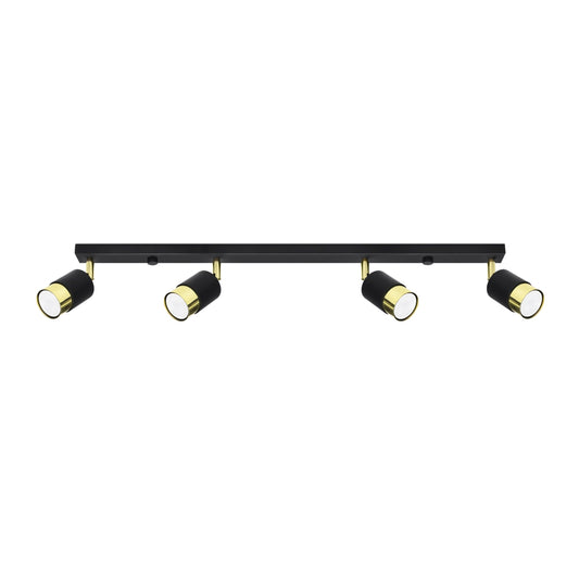 Ceiling lamp NERO 4 black/golden