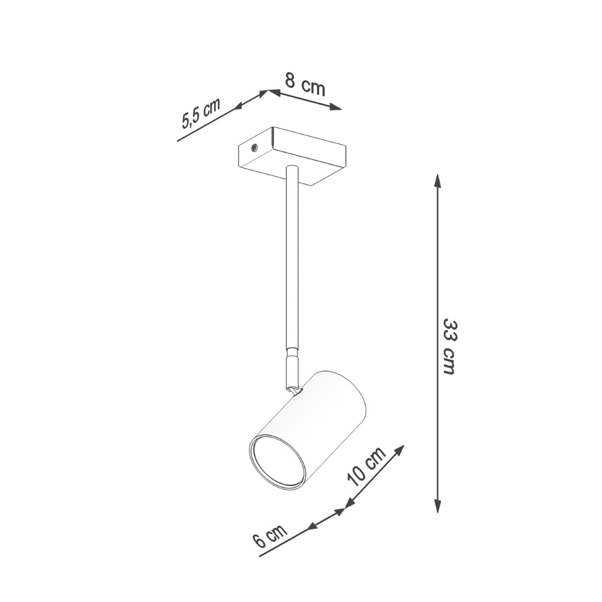 Ceiling lamp NORANO black