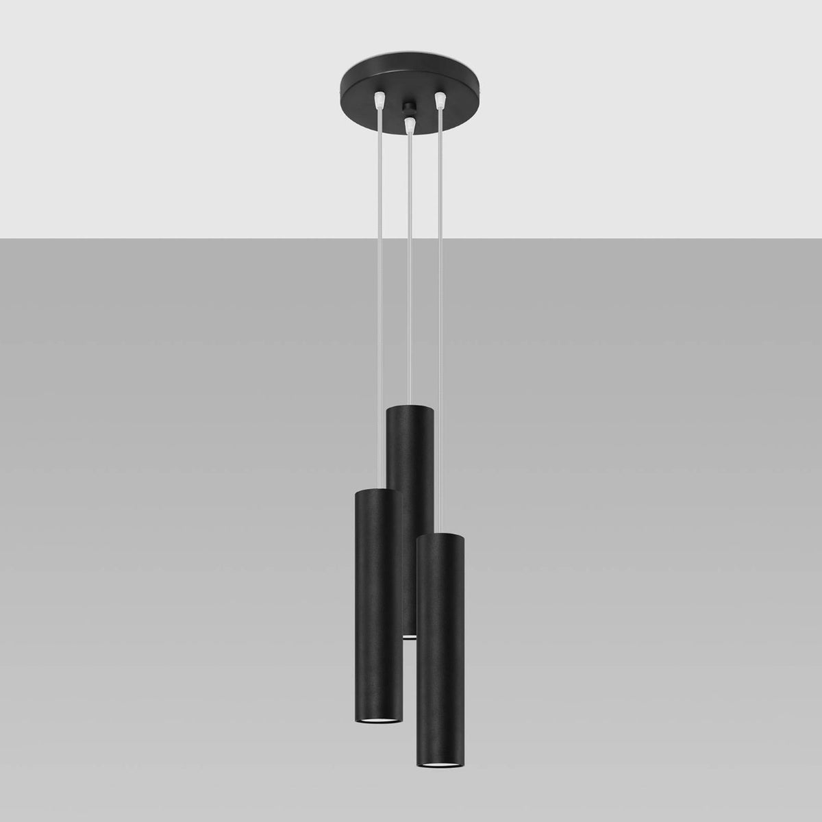 Pendant lamp LAGOS 3P black