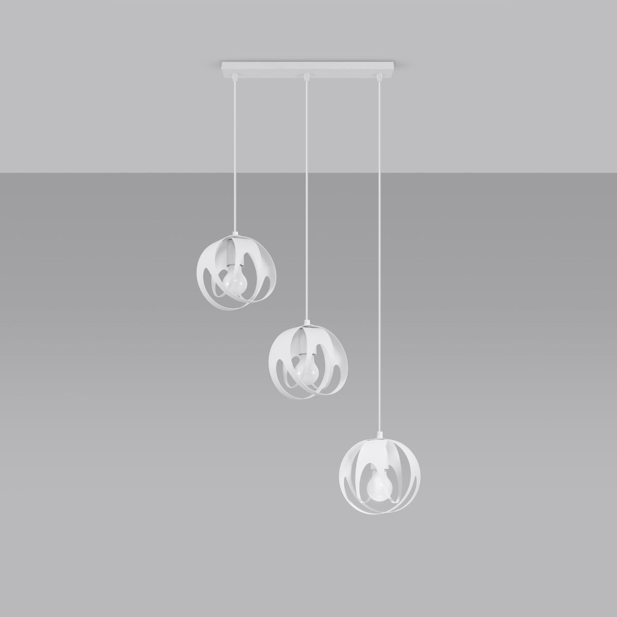 Pendant lamp TULOS 3L white