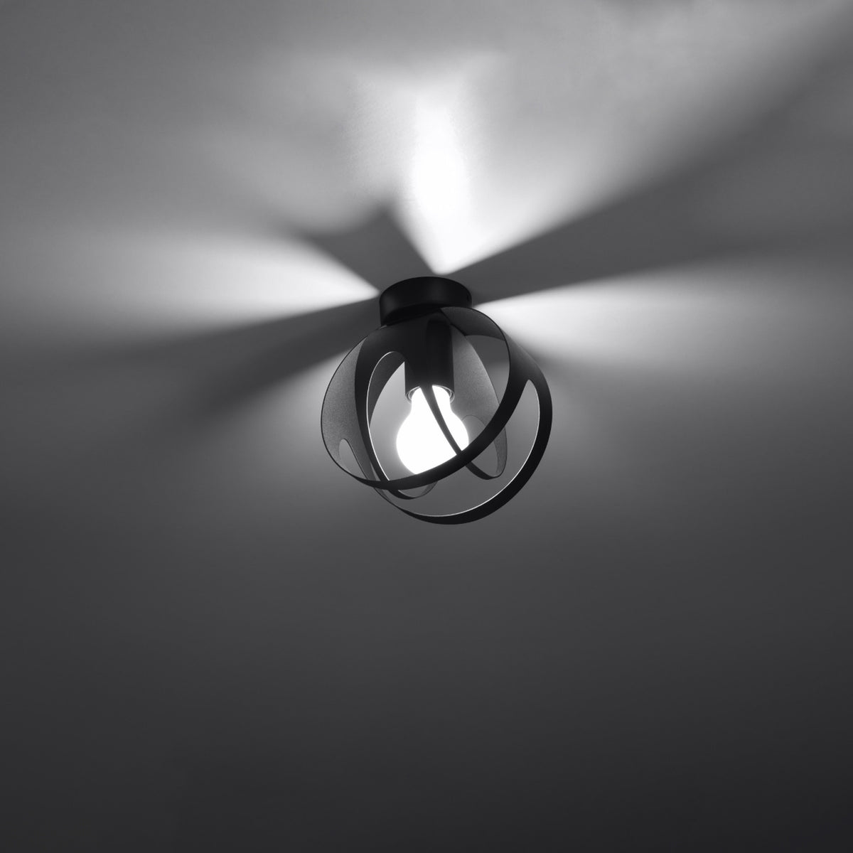 Ceiling lamp TULOS black