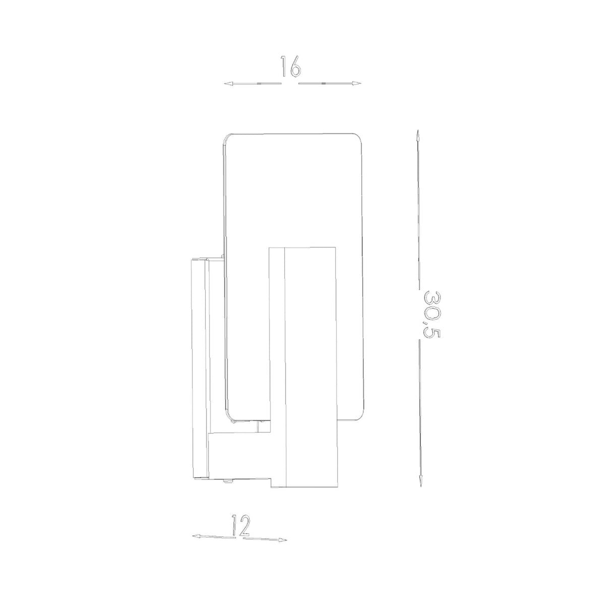 Wall lamp LAPPO wenge