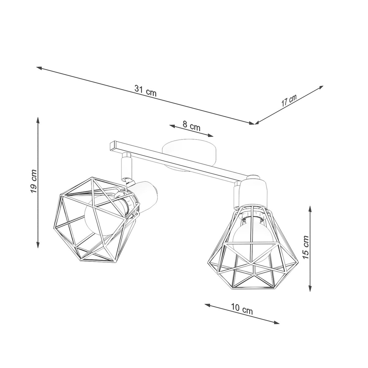 Ceiling lamp ARTEMIS 2 white