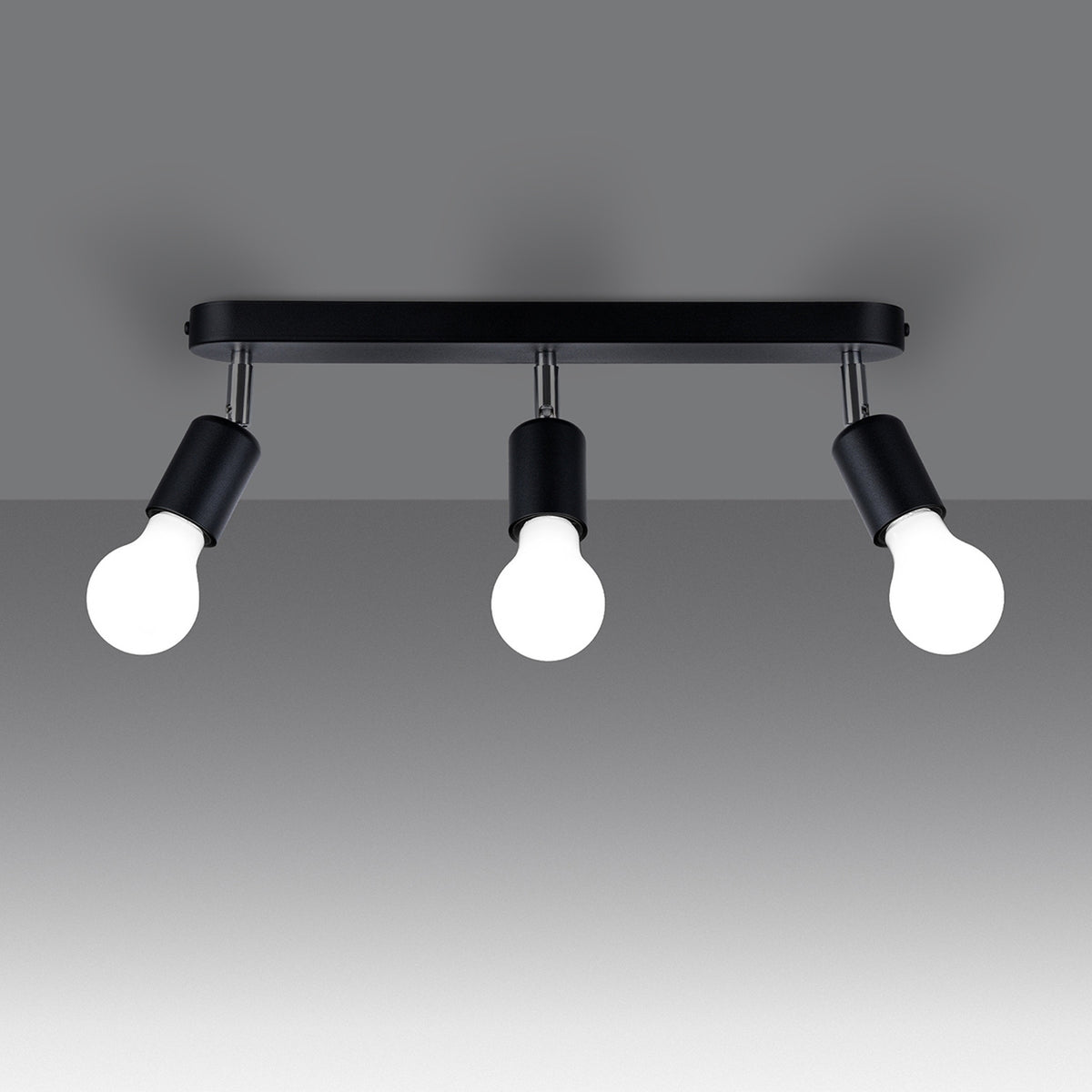 Ceiling lamp FORNES 3 black