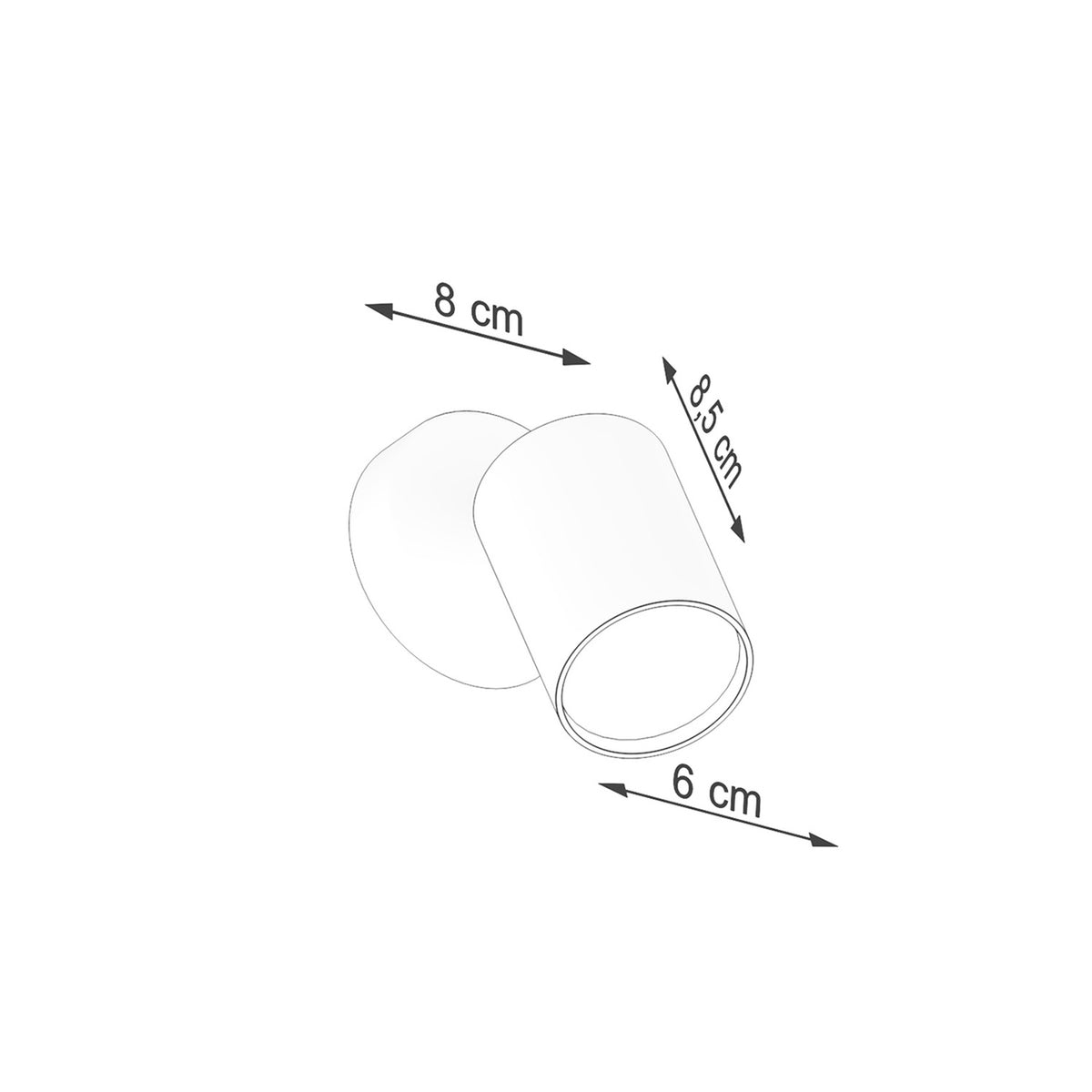 Wall lamp LEMMI 1 black