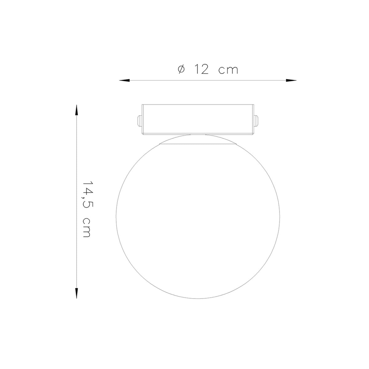 Ceiling lamp YOLI 1 black