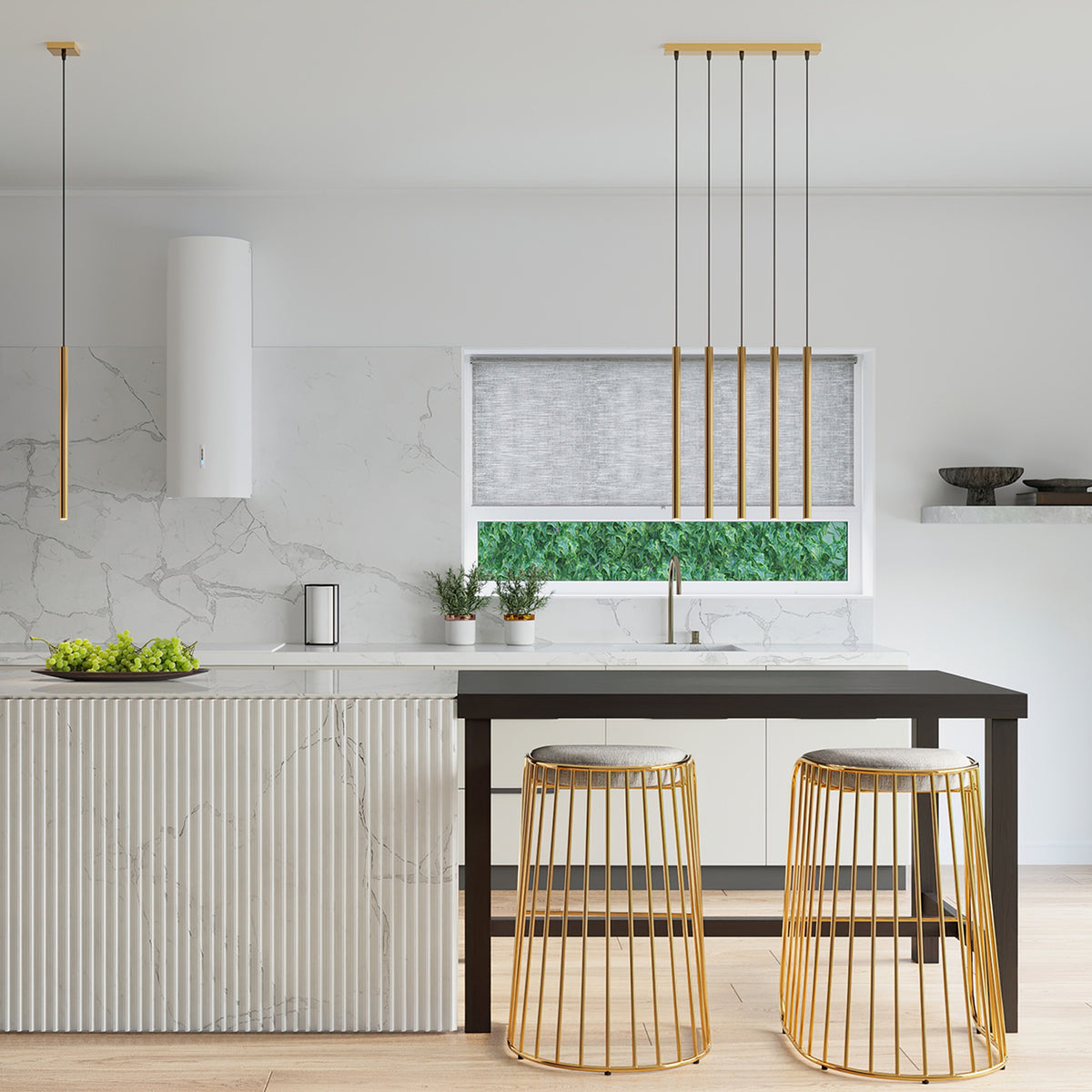 Pendant lamp PASTELO 5P gold