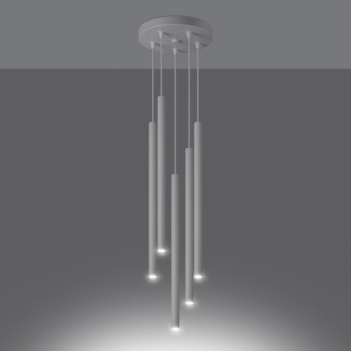Pendant lamp PASTELO 5P white