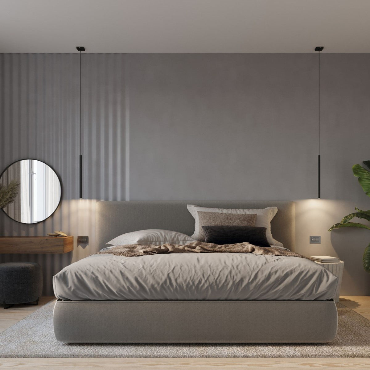 Pendant lamp PASTELO 5P black