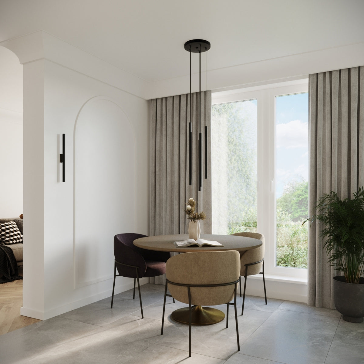 Wall lamp PASTELO 2 black