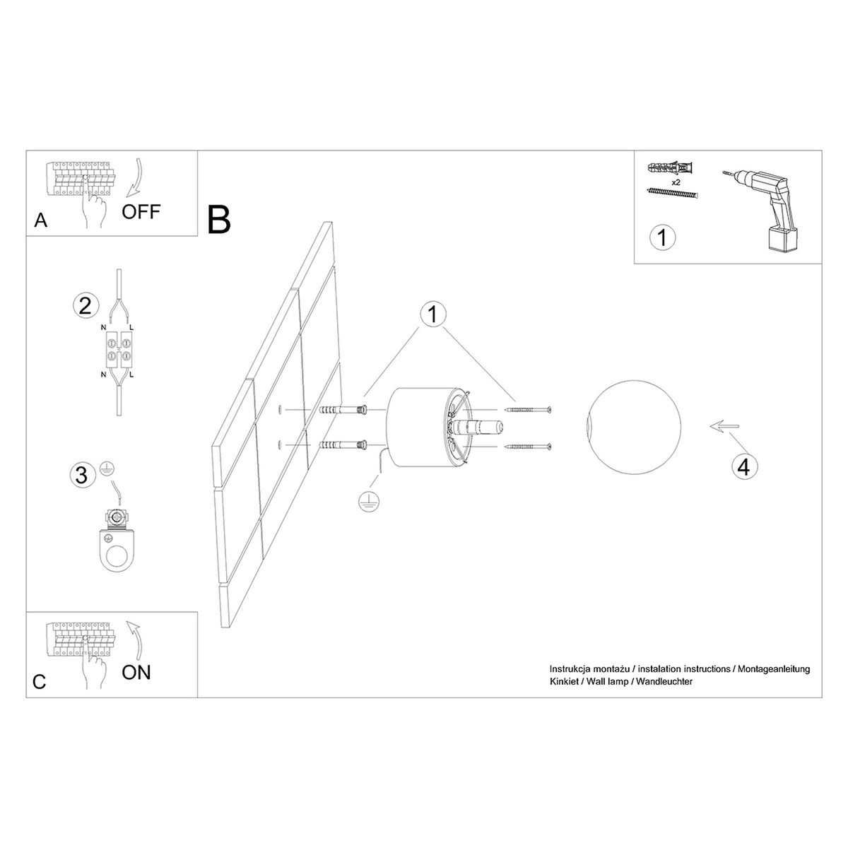 Wall lamp BOOMO