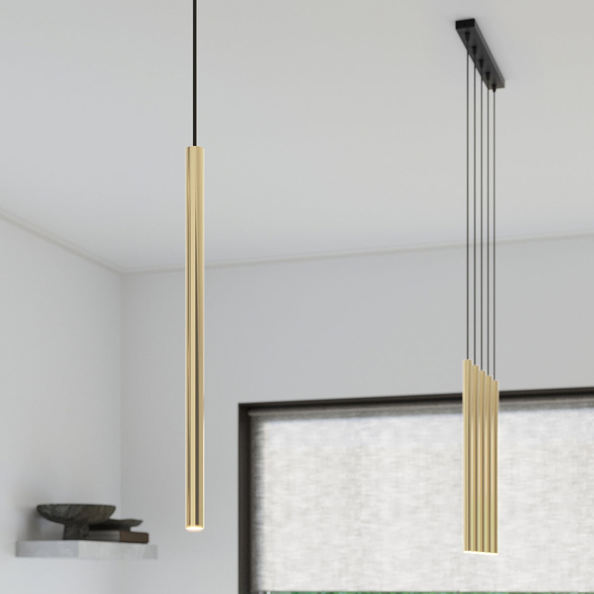 Pendant lamp PASTELO 1 polished gold