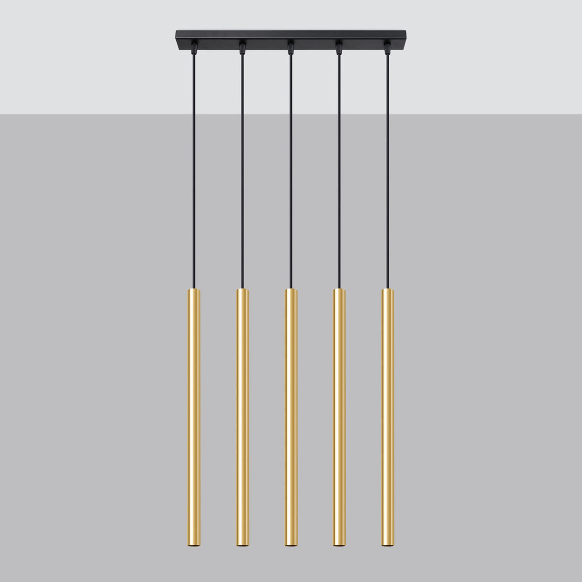 Pendant lamp PASTELO 5L polished gold