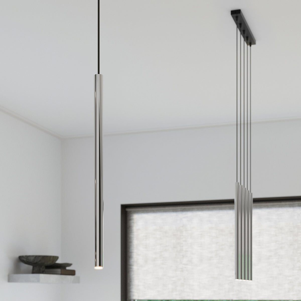 Pendant lamp PASTELO 1 chrome