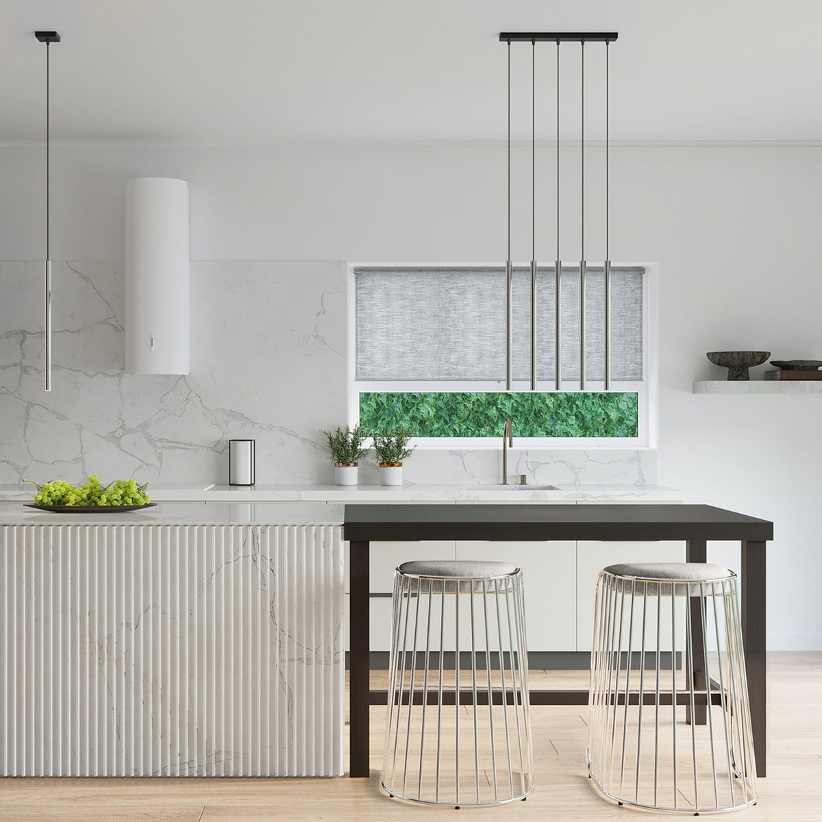 Pendant lamp PASTELO 1 chrome
