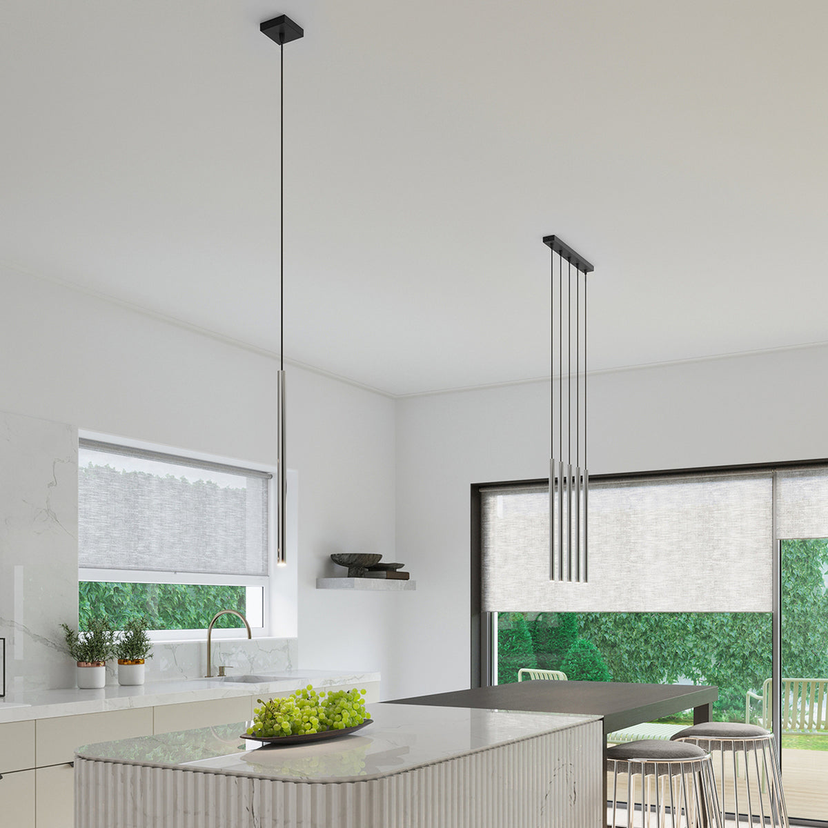 Pendant lamp PASTELO 1 chrome