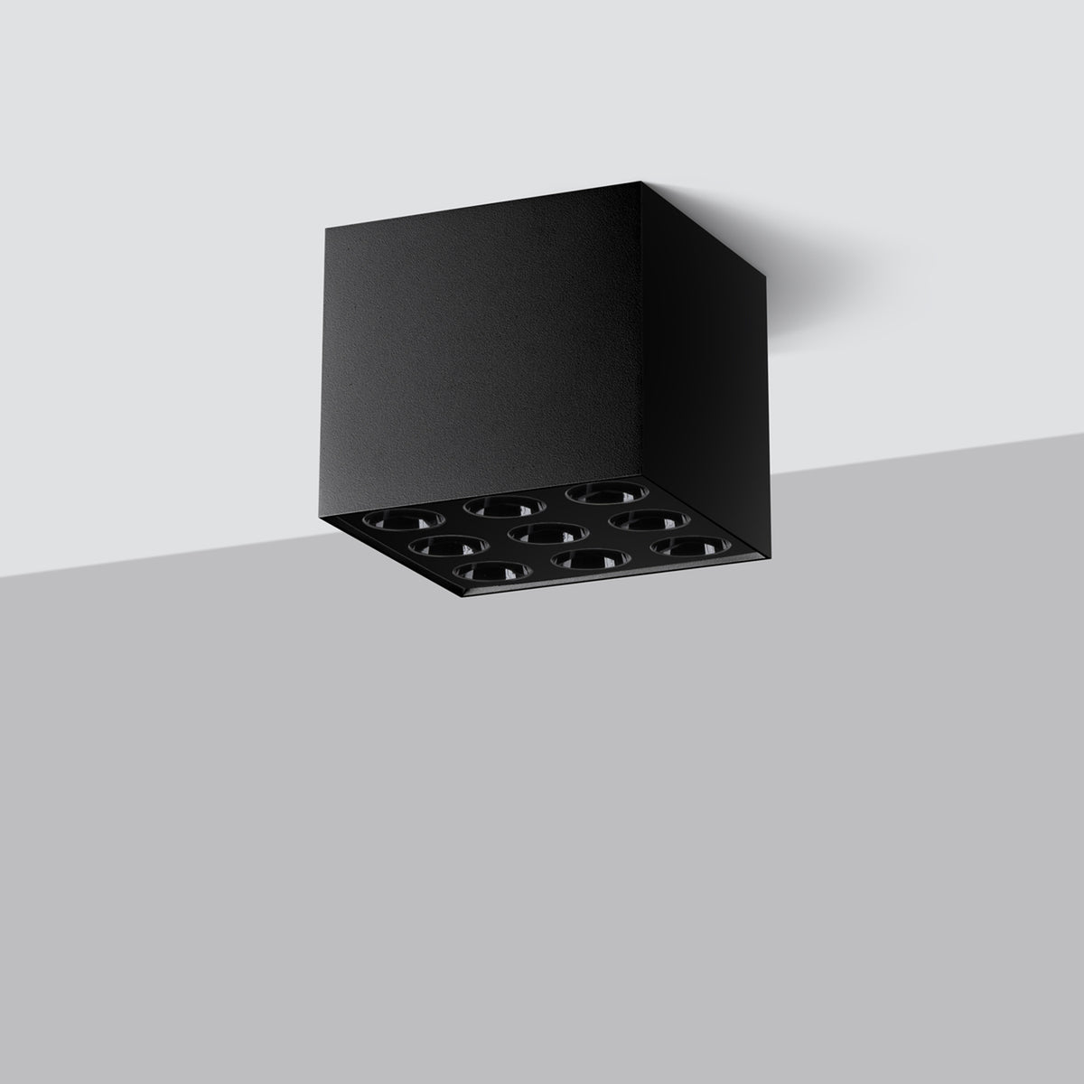 Ceiling lamp OZZY black LED