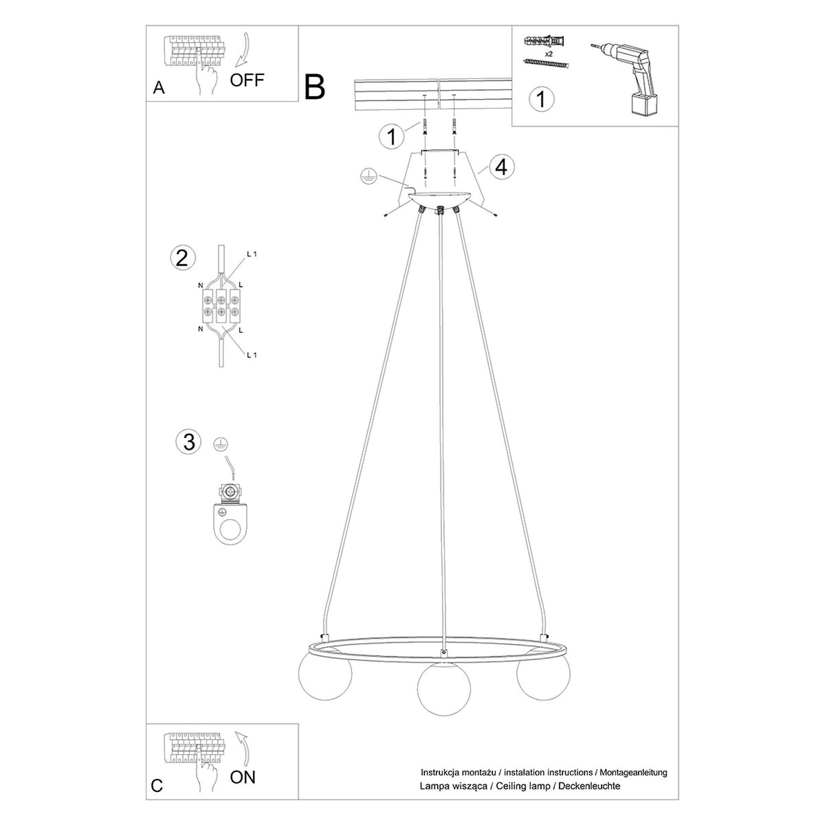 Chandelier YOLI 3