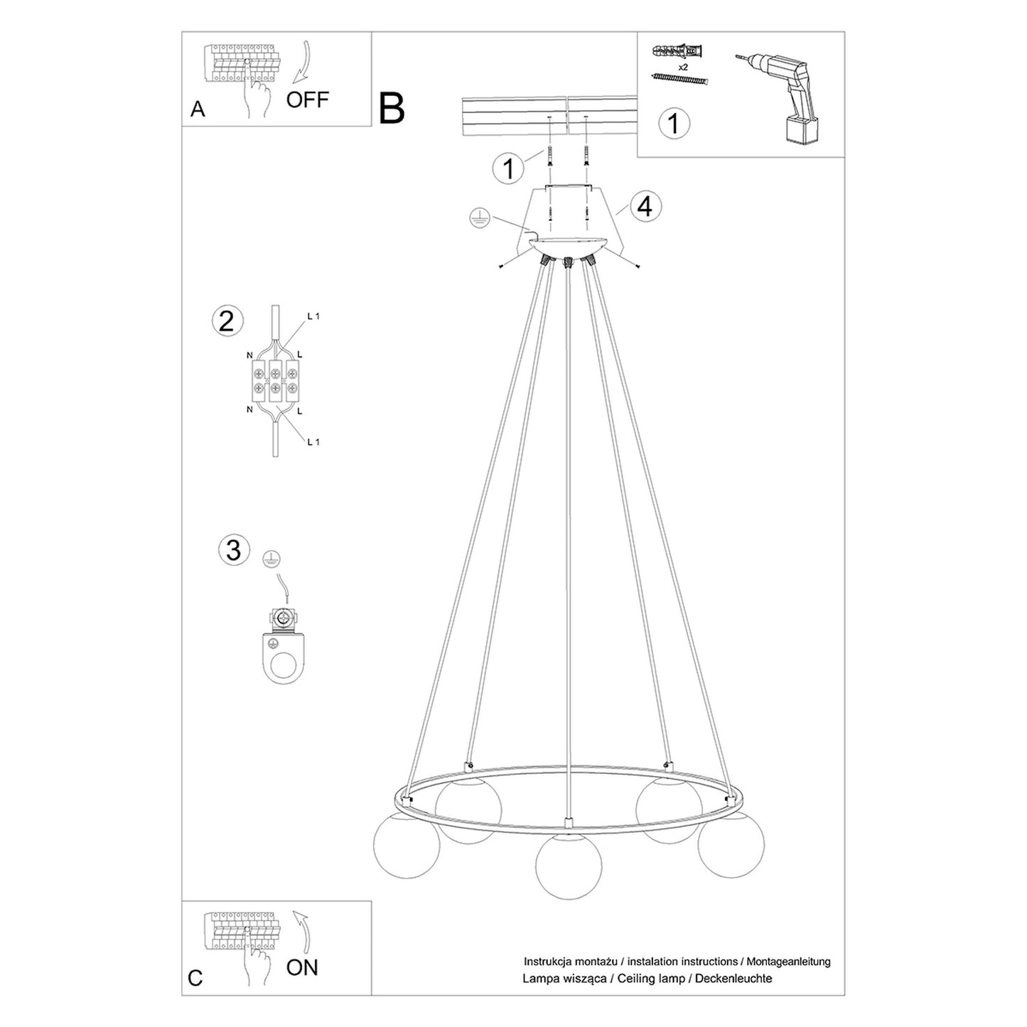 Chandelier YOLI 5