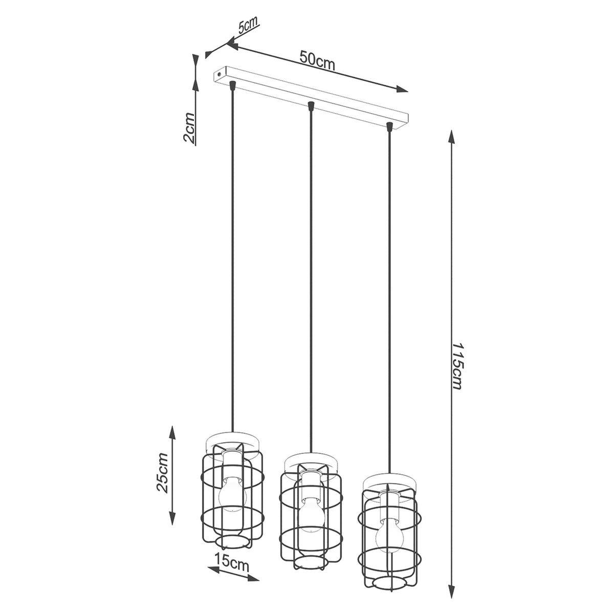 Pendant lamp GOTTO 3L