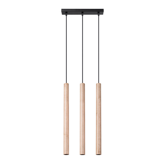 Pendant lamp PASTELO 3L wood