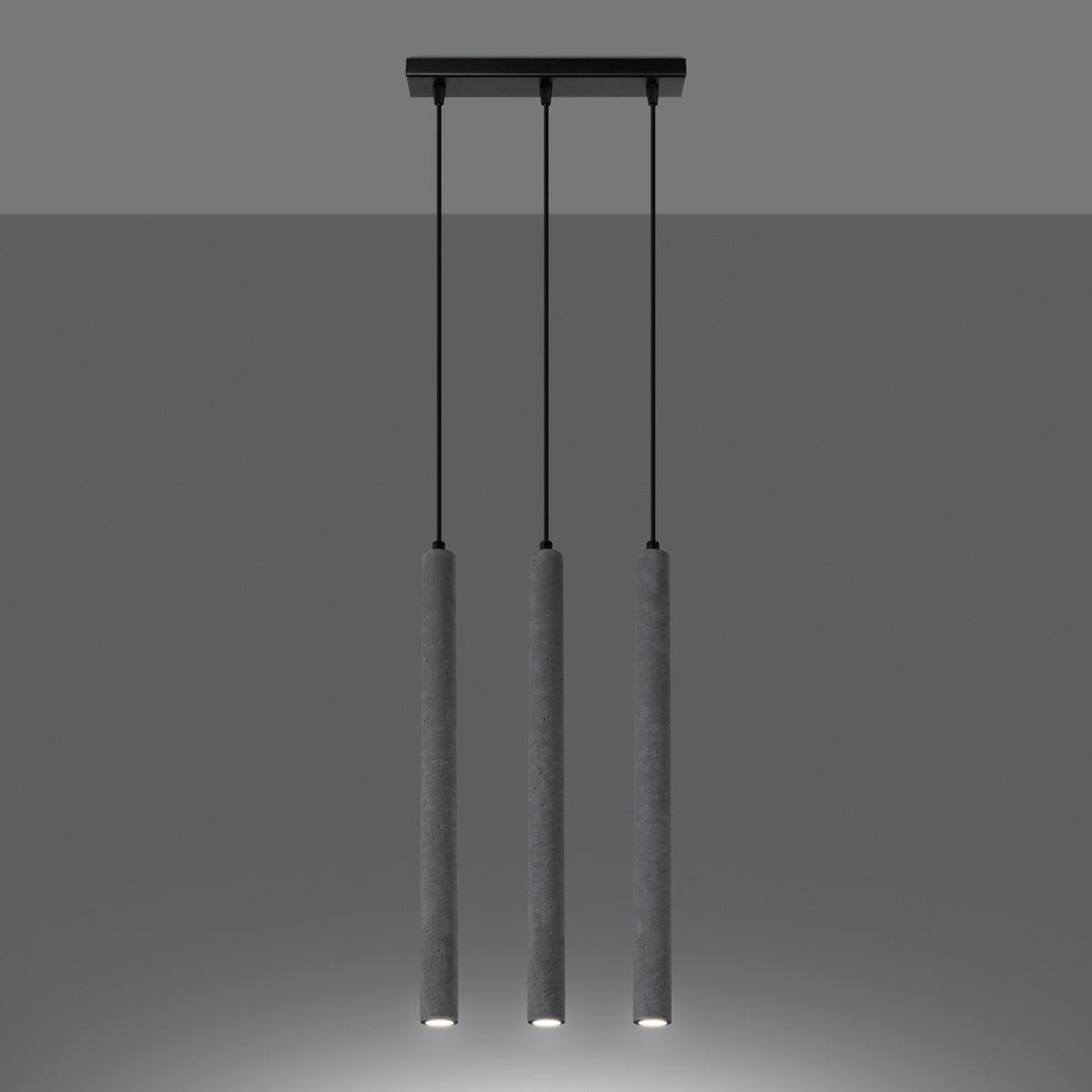Pendant lamp PASTELO 3L concrete