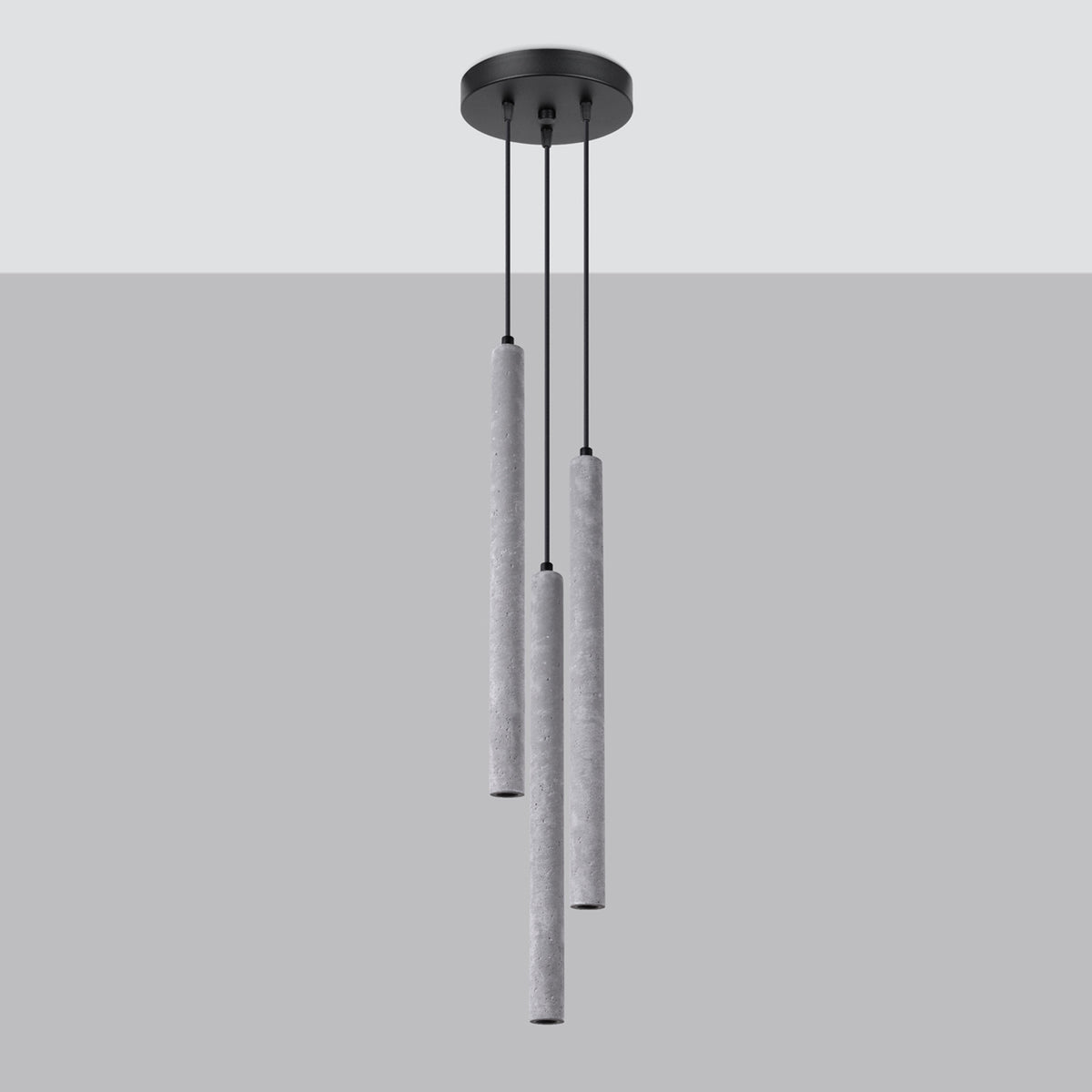 Pendant lamp PASTELO 3P concrete