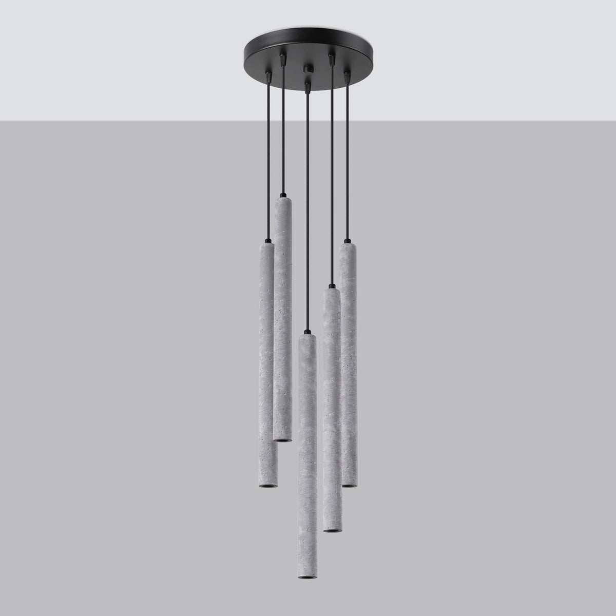 Pendant lamp PASTELO 5P concrete
