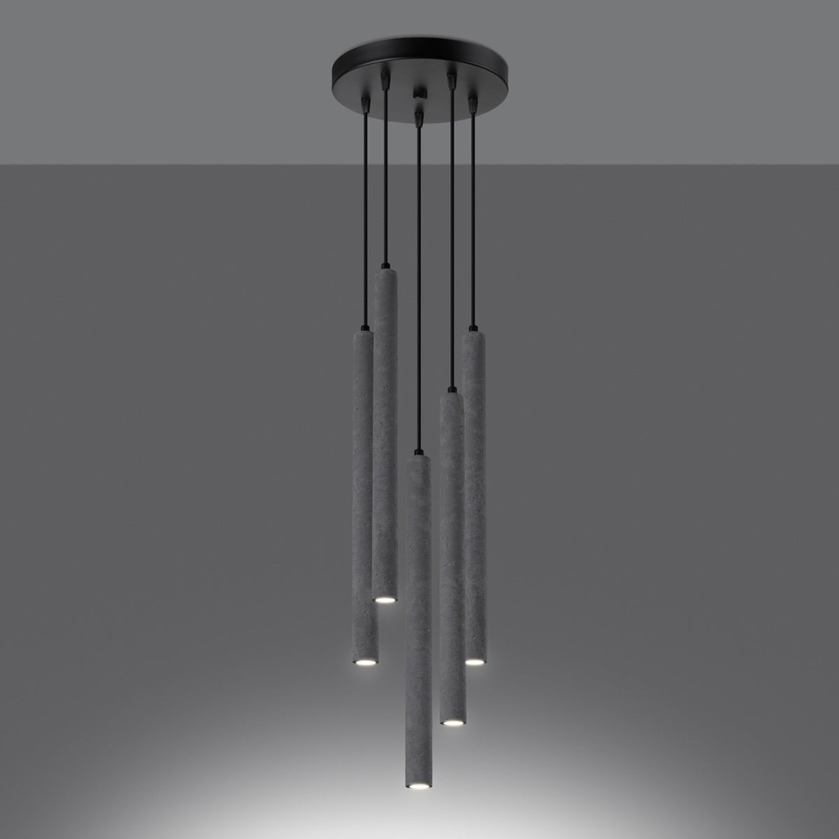 Pendant lamp PASTELO 5P concrete