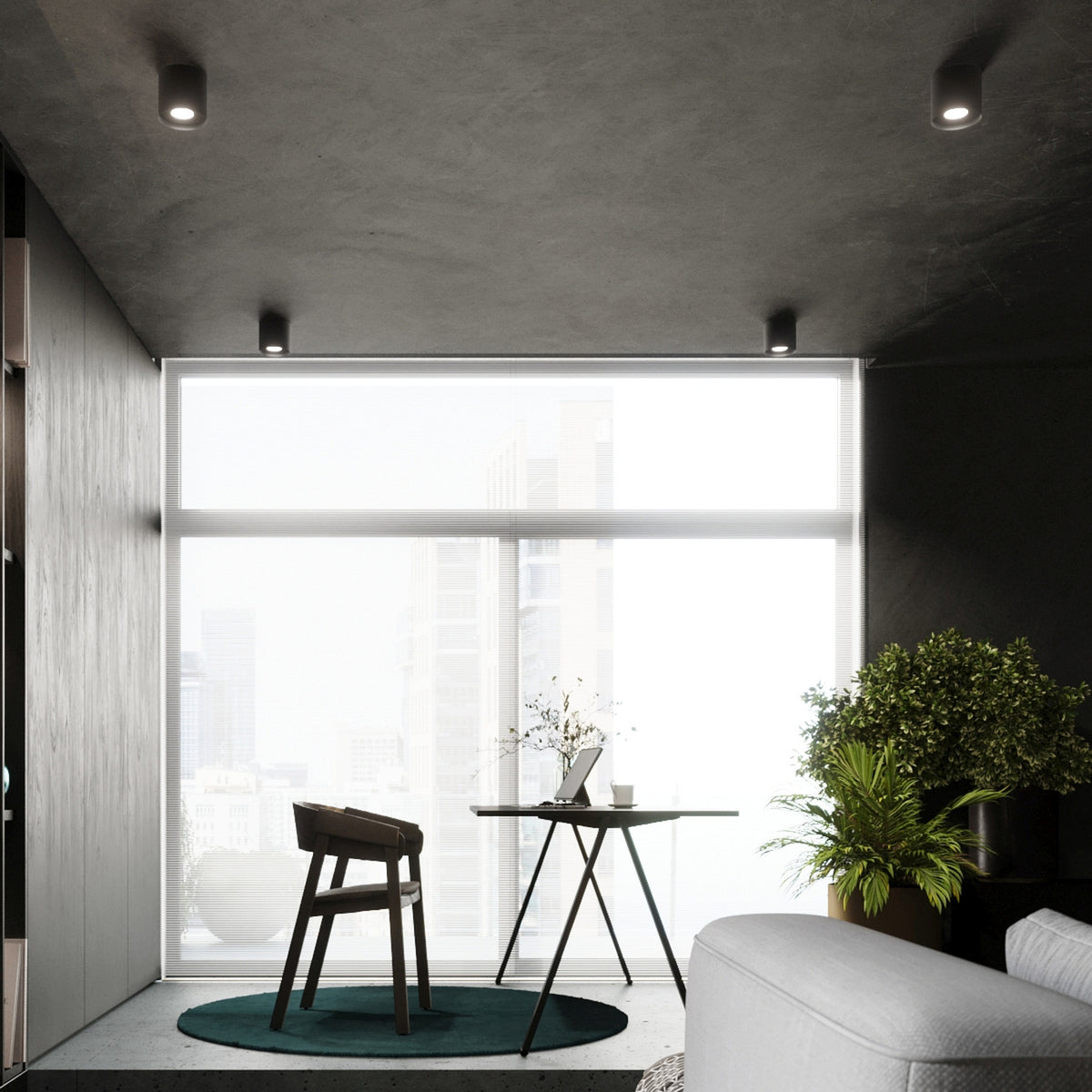 Ceiling lamp MIKA black
