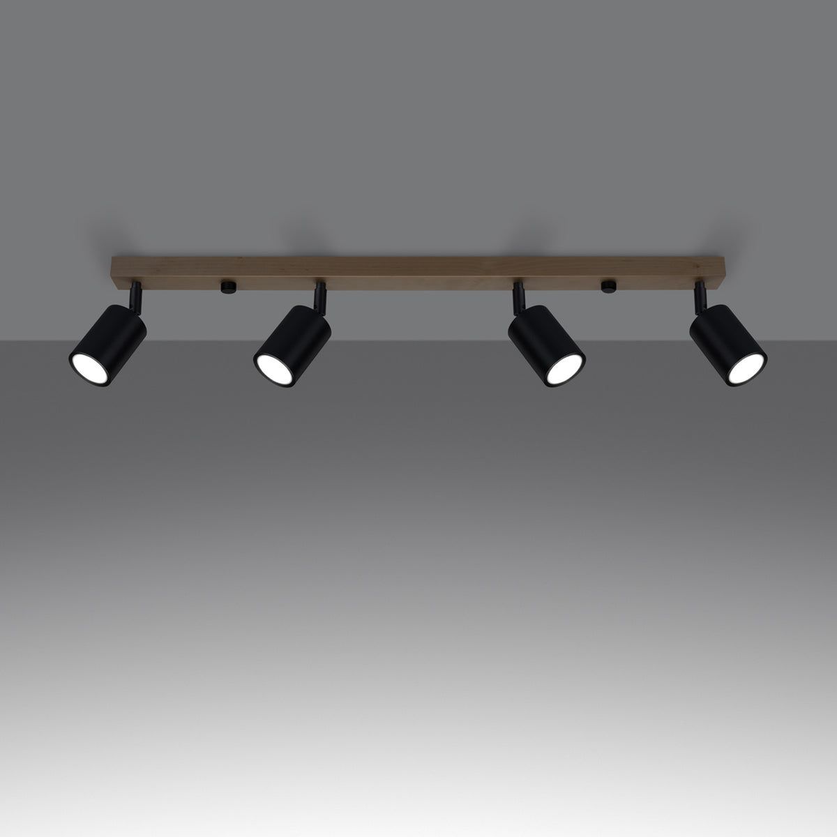 Ceiling lamp VERDO 4 black