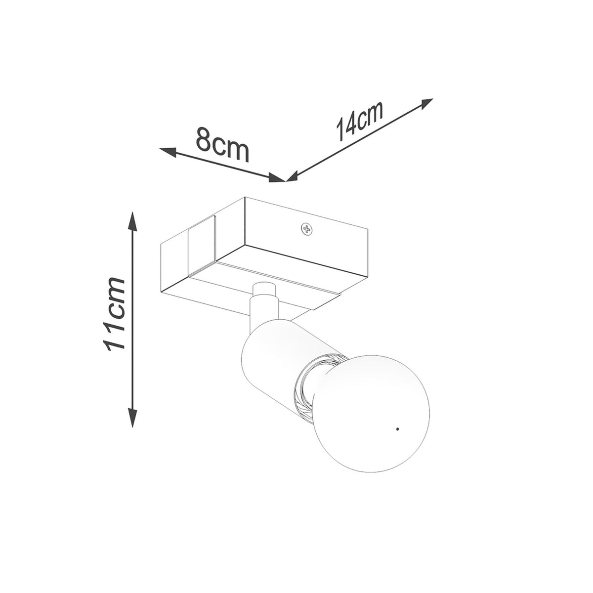 Wall lamp ZUCA black