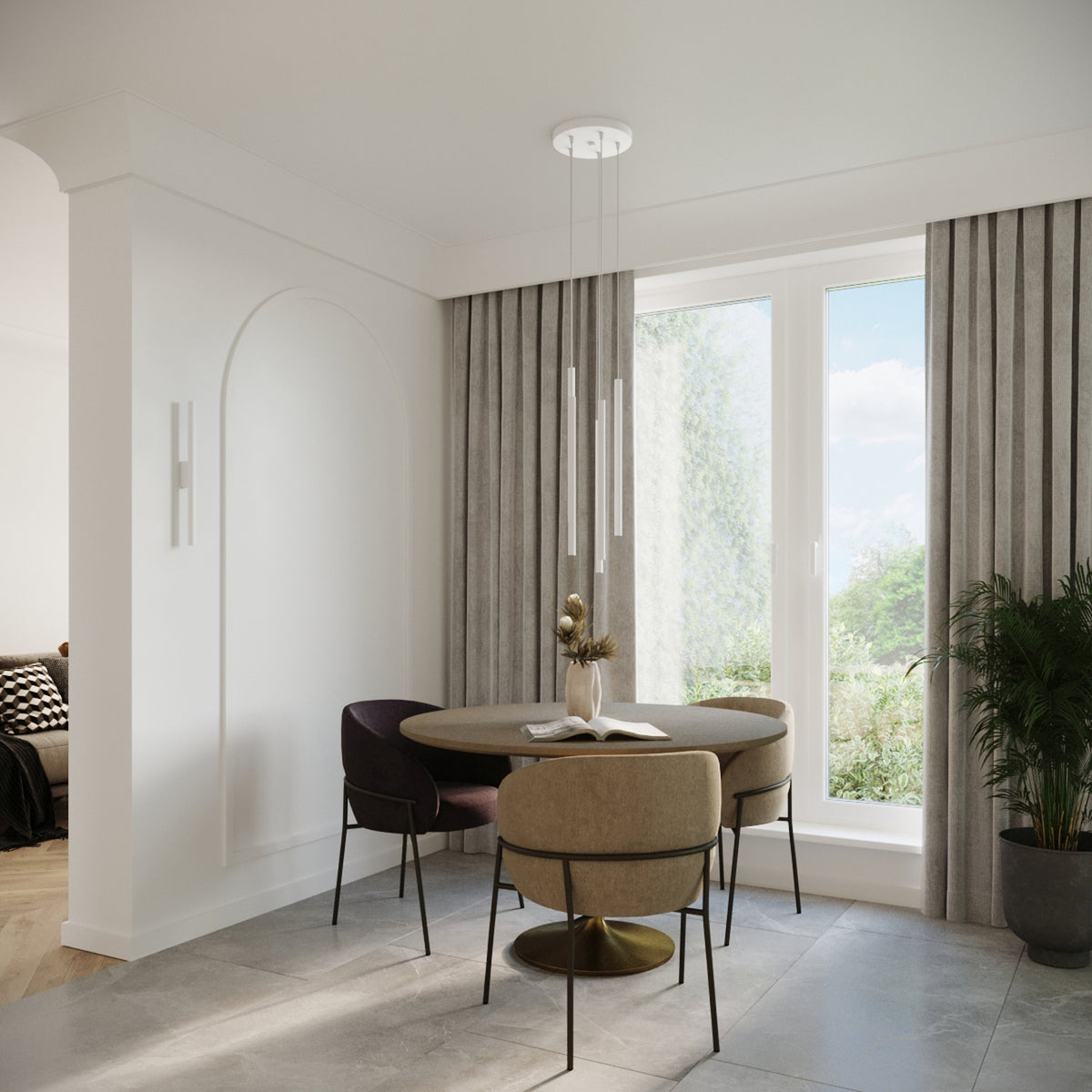 Pendant lamp PASTELO 2 white
