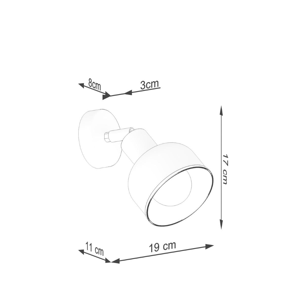 Wall lamp ELBA black