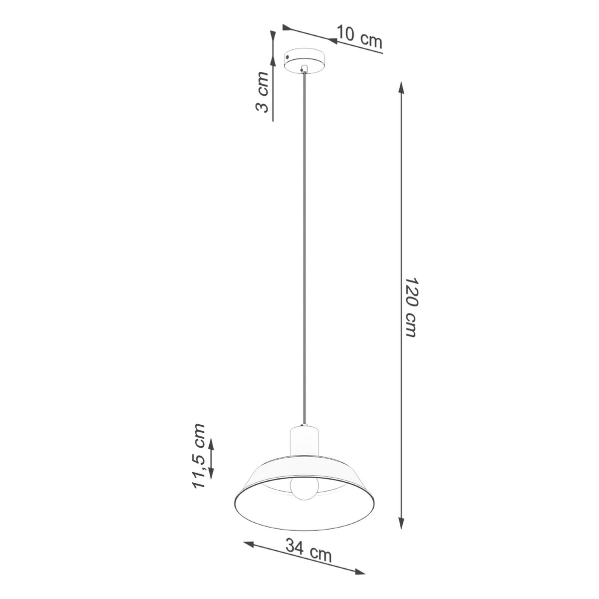 Pendant lamp FANO black