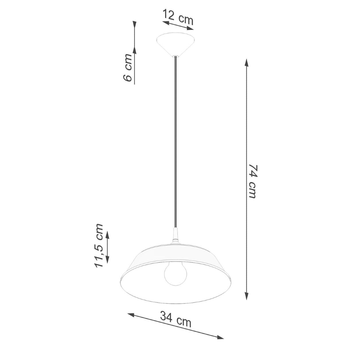 Pendant lamp FRIKA white